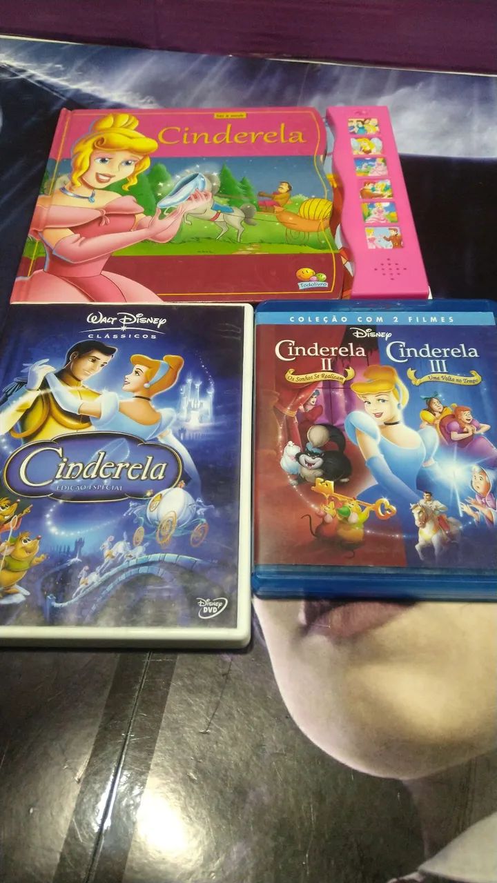 Dvds Cinderela 1/2/3 + livro de Brinde  - Foto 5