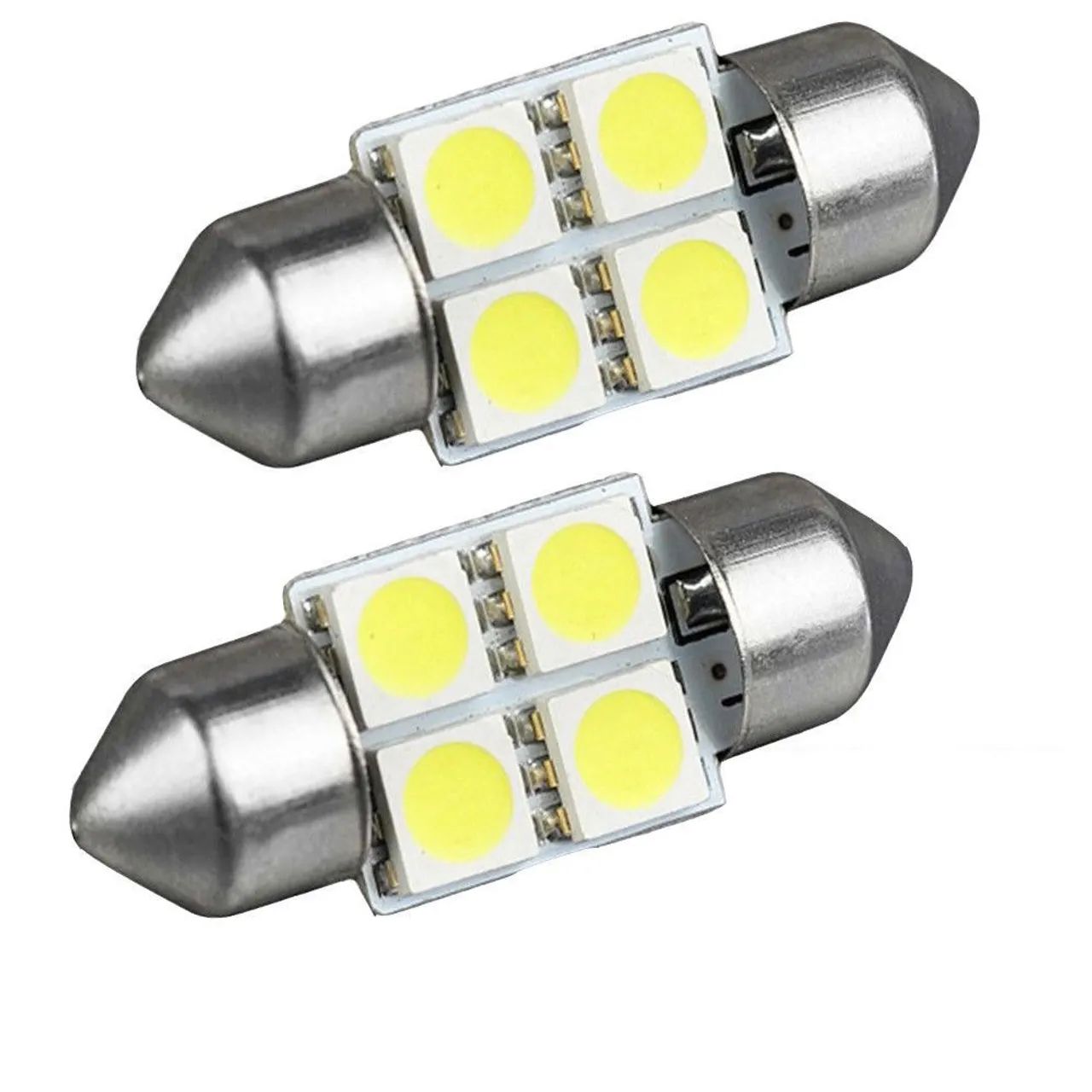 Kit 14 led luz branca variados para interna do veículo, placa, quebra sol, teto, teto - Foto 4