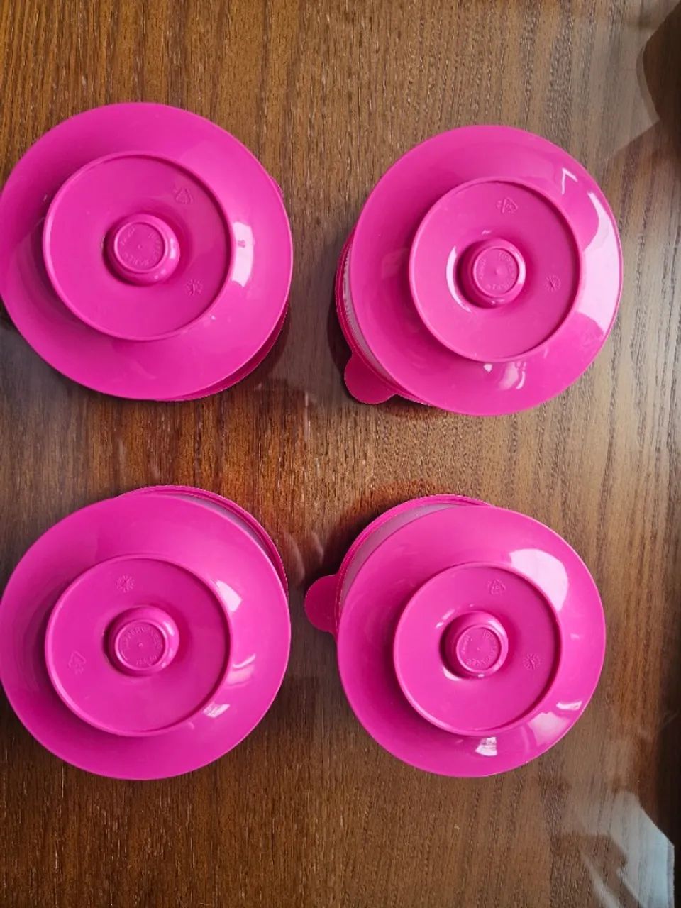 Kit 4 taças tupperware rosa - Foto 3