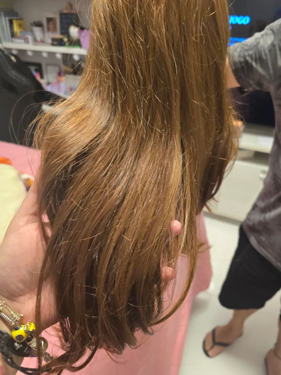 Peruca de cabelo verdadeiro não é lace - Foto 2