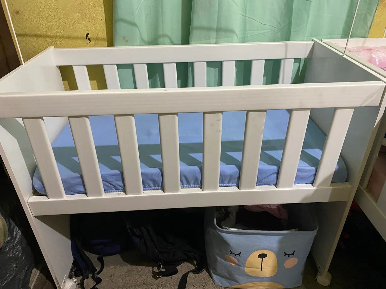 Mini berço com colchão  - Foto 3