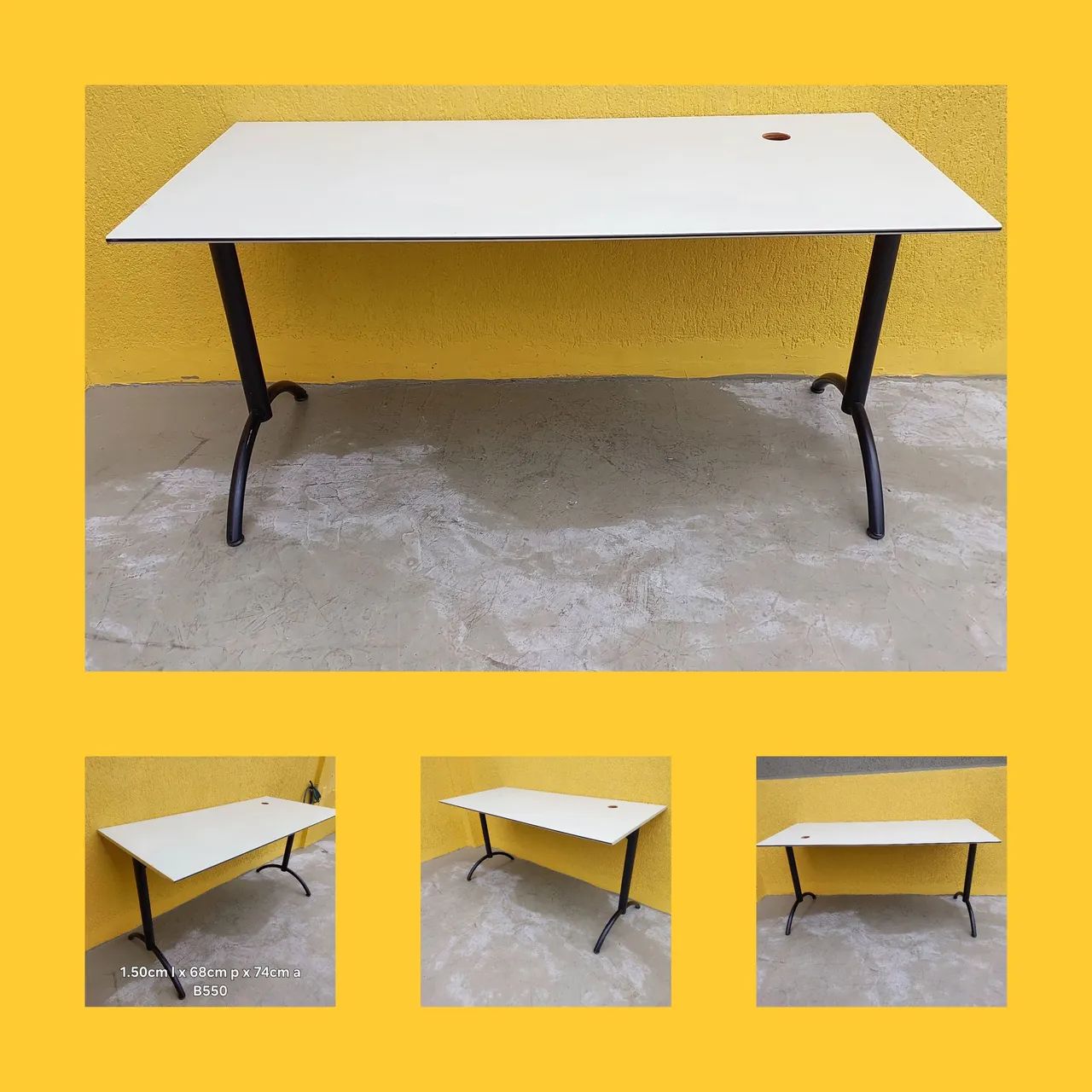 Mesa escritório 1.50cm robusta