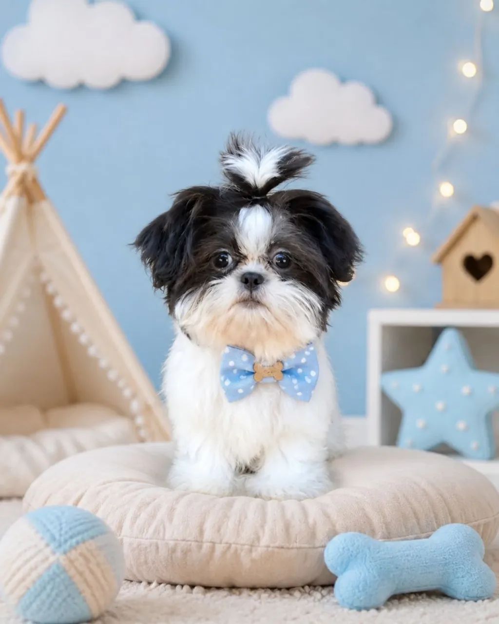 Filhote de Shihtzu macho "micro" com Pedigree 