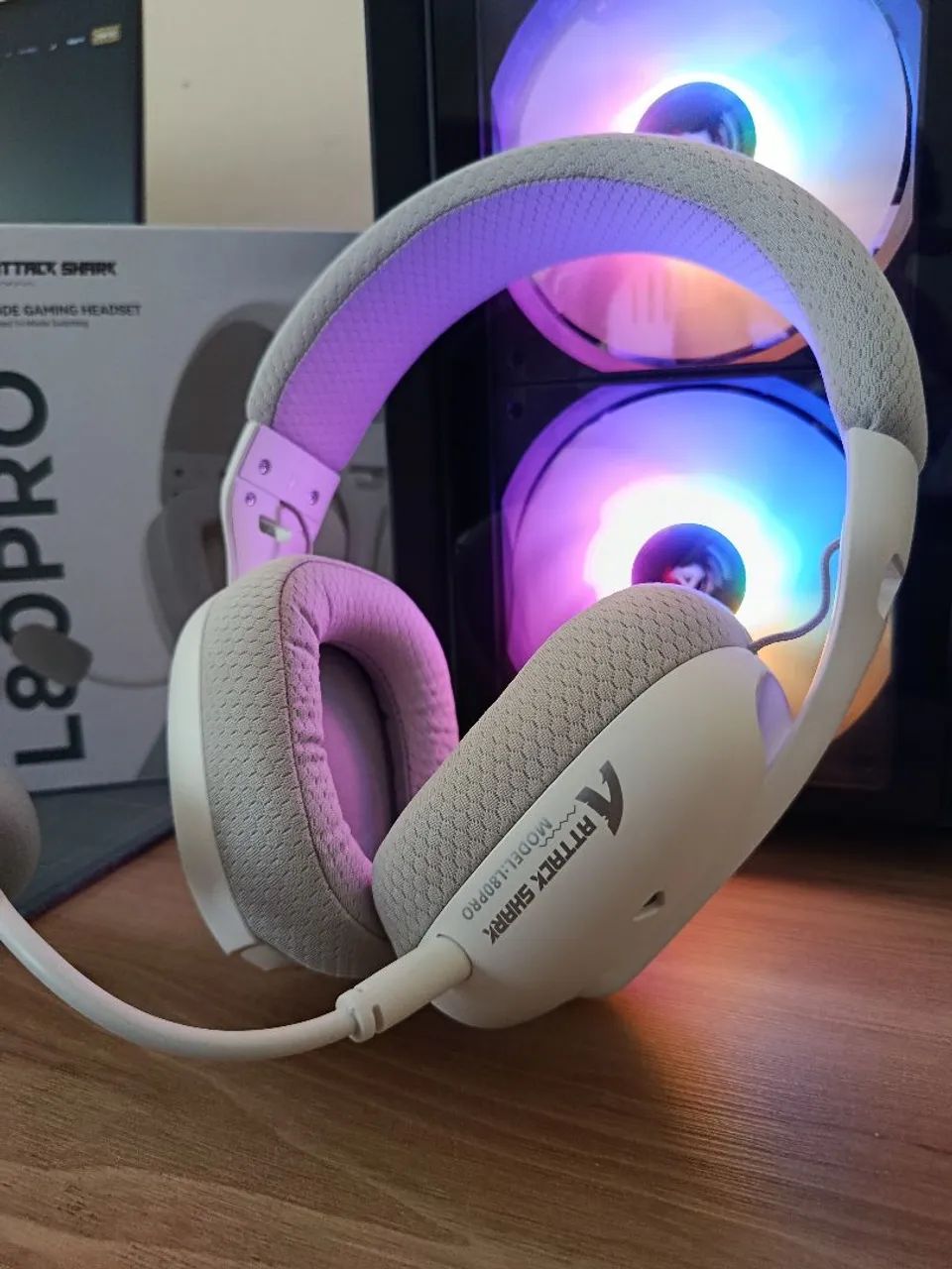Headset Attack Shark L80 Pro Branco 