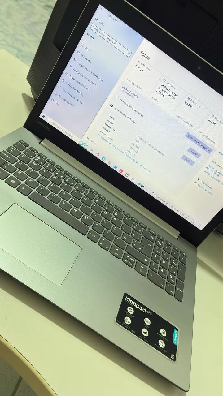 VENDO NOTEBOOK LENOVO + CARREGADOR - Foto 2