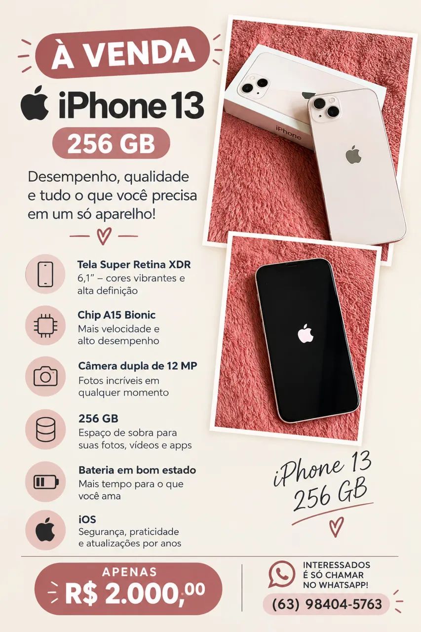 Vendo IPhone 13. - Celulares e Smartphones - Plano Diretor Sul