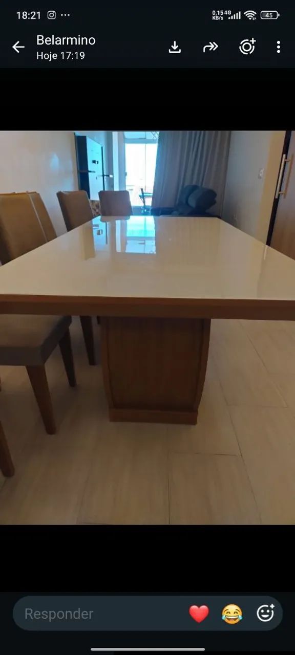 Mesa jantar com 6 cadeiras  - Foto 4