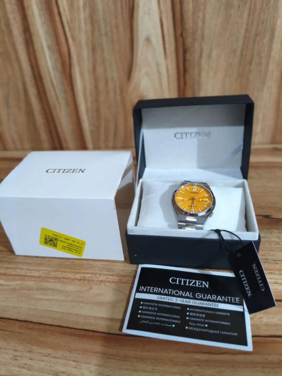 Relógio Citizen Tsuyosa Amarelo automático  - Foto 4