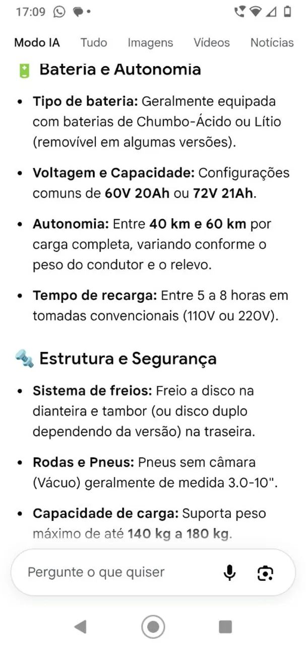 Scooter elétrica 2026 1000wts - Foto 5