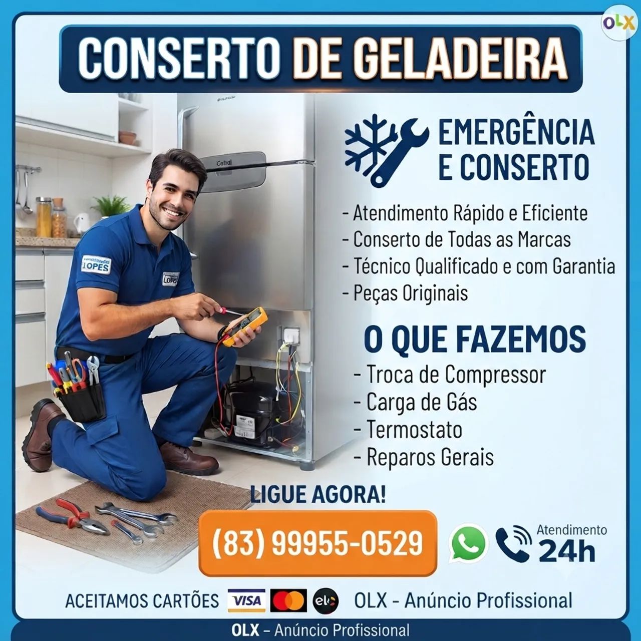Geladeira e freezer 