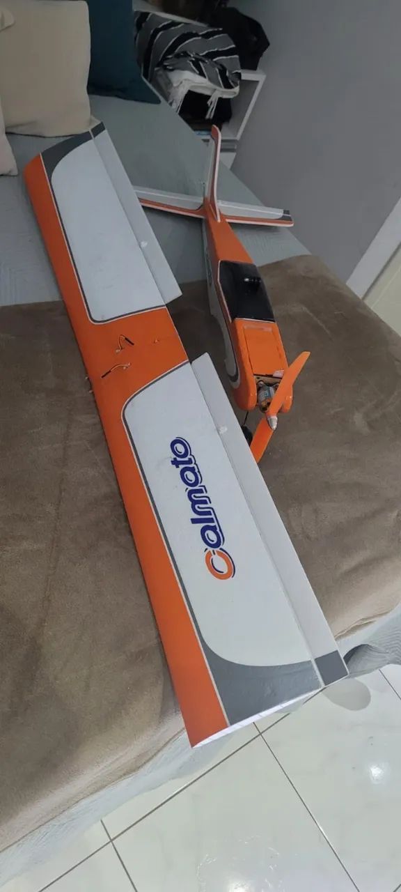 Aeromodelo Calmato Completo Excelente - Desapego - Foto 3