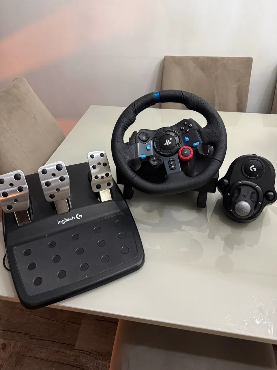 Volante Logitech G29 + Câmbio Driving Force Shifter Logitech - Foto 2