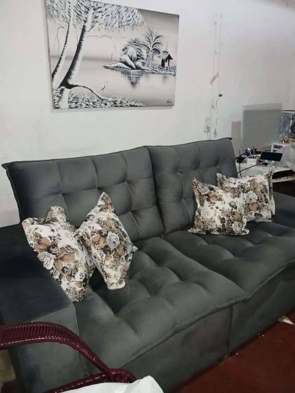 Sofá retrátil 2 lugares