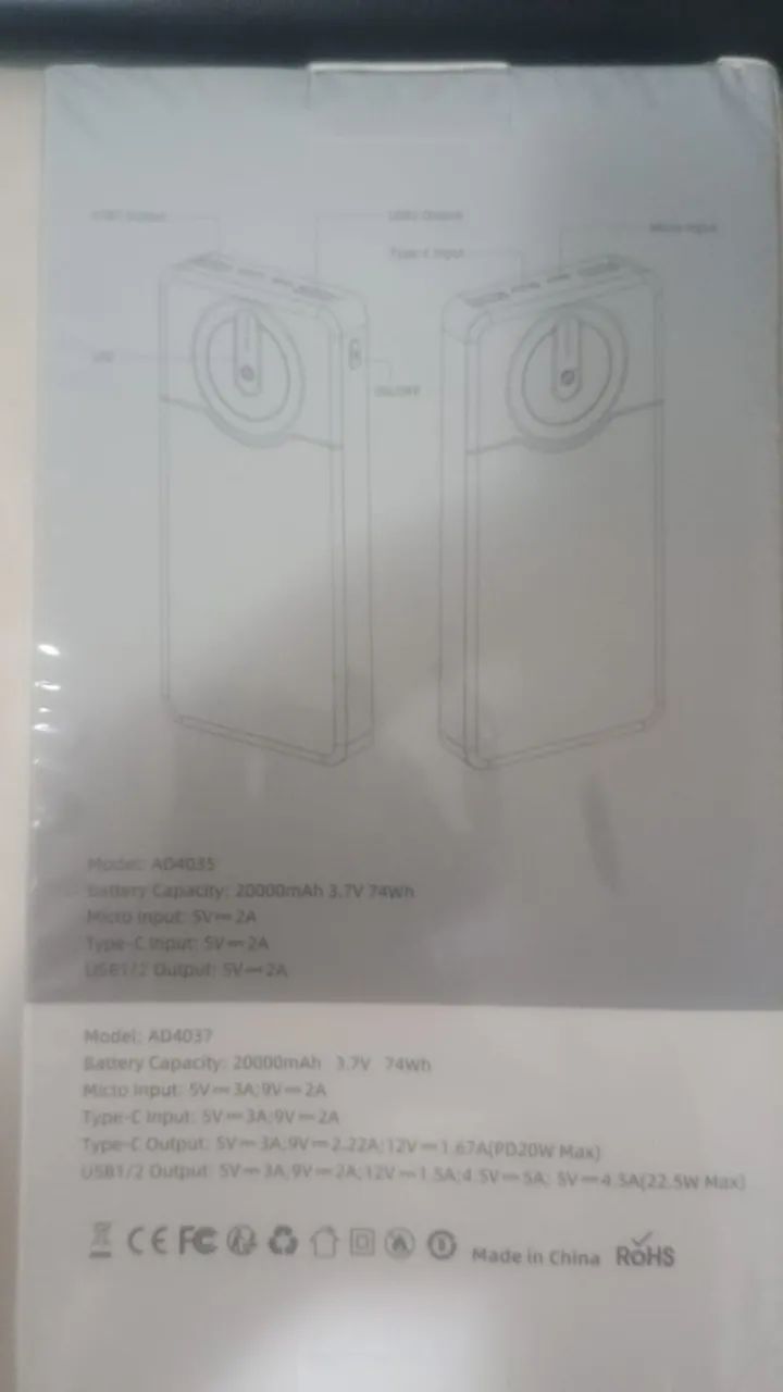 Power Bank 20.000 mAh Bettdow  - Foto 3