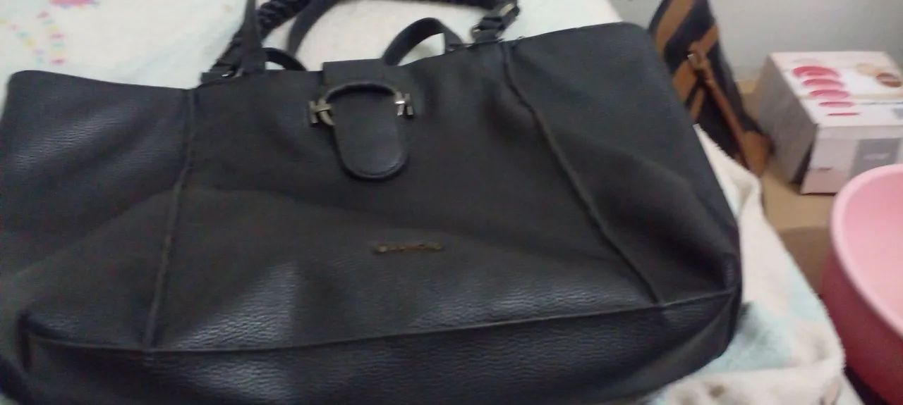 Bolsa dumond de couro - Foto 4