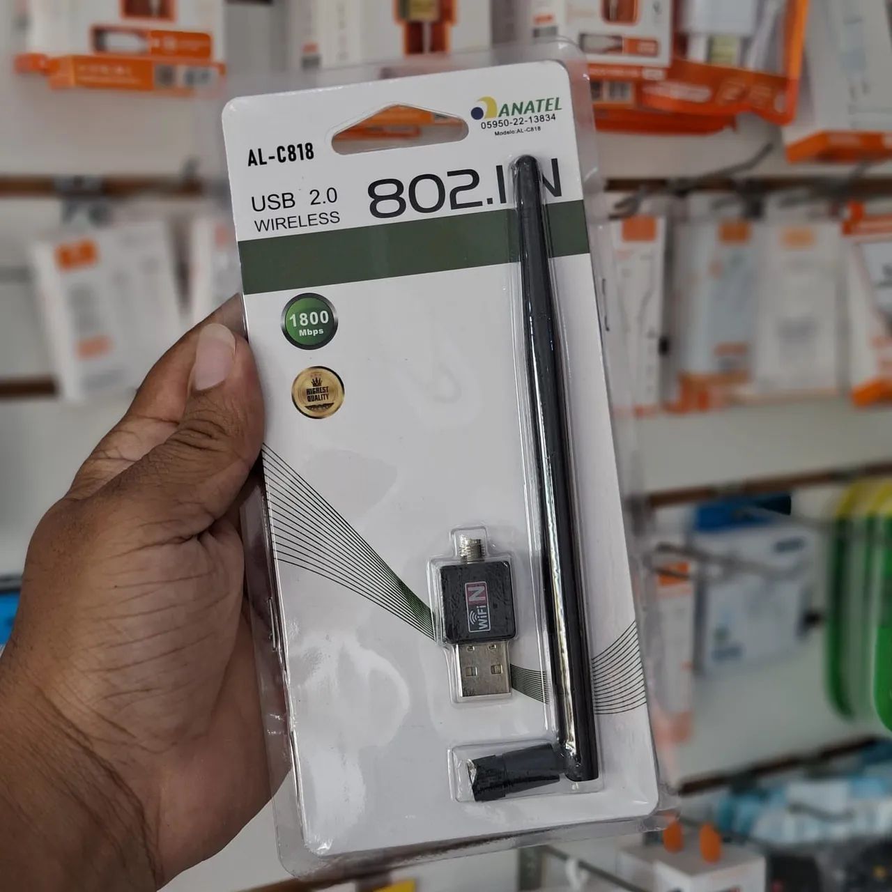 Adaptador wi-fi USB - entrega em slzz e região 