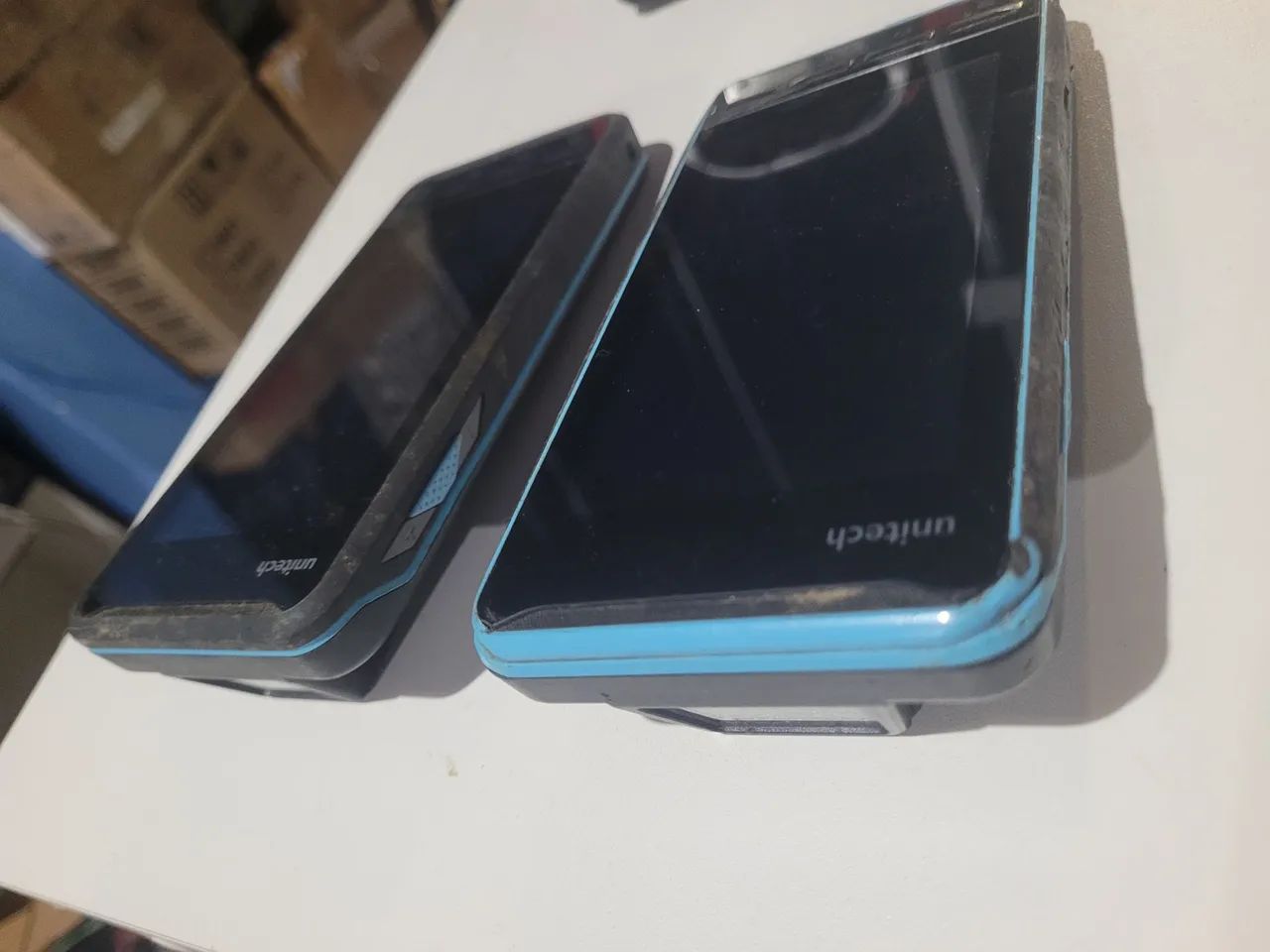 2 celular unitech pa700 sem bateria sem teste no estado telas sem trincas - Foto 2