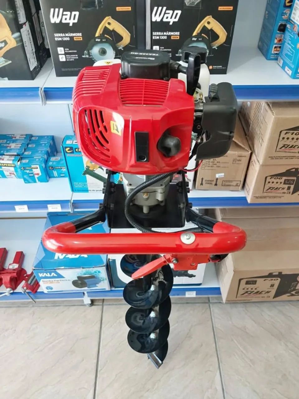 Perfurador de Solo a Gasolina TEA52x 200-GII 52cc c/ broca