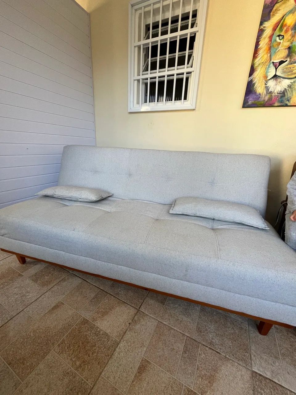 Sofá cama vintage 3 lugares