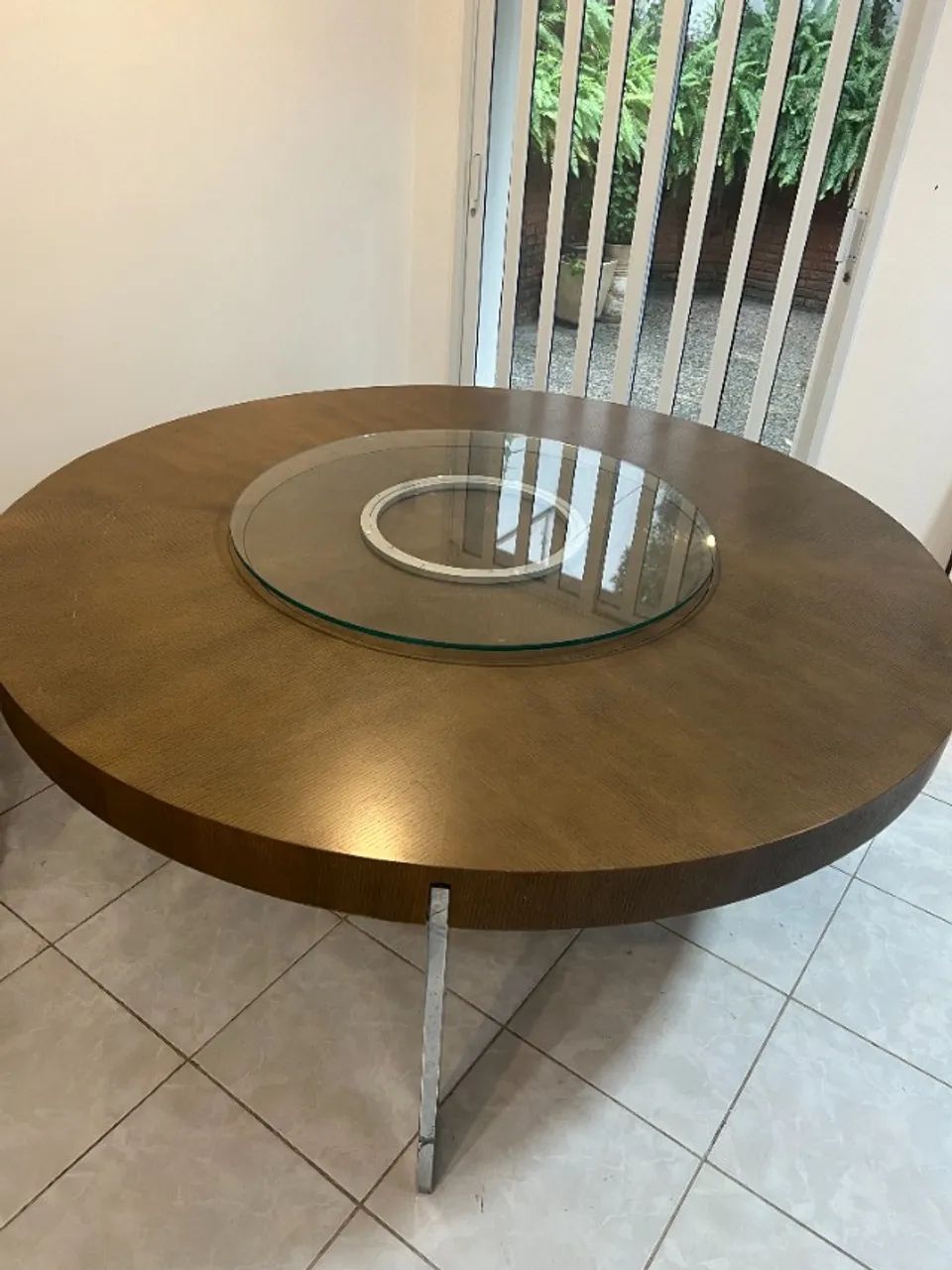 Mesa de Jantar Redonda 1,80m - Design Moderno com Centro Giratório - Foto 3