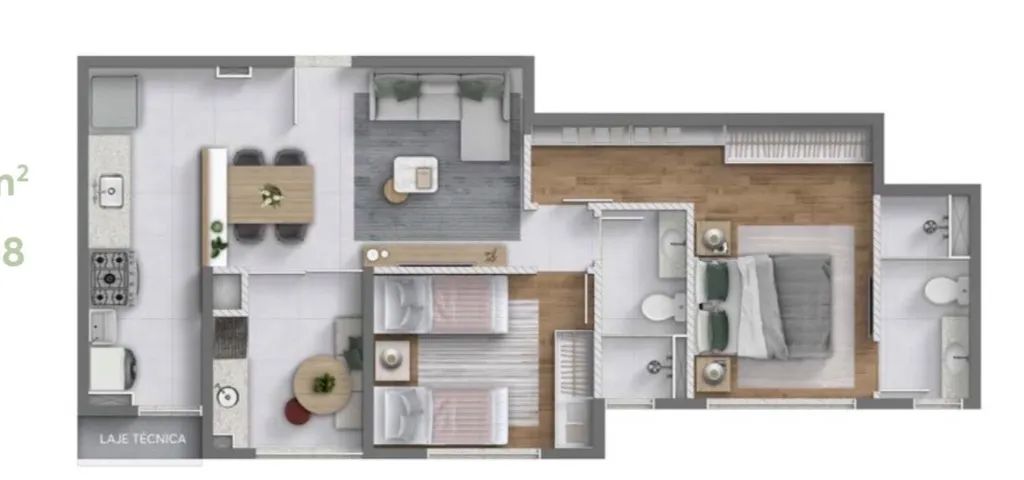 (CAD) Apartamento 2 e 3 qtos com suite e varanda gourmet ||||| conheça  - Foto 3