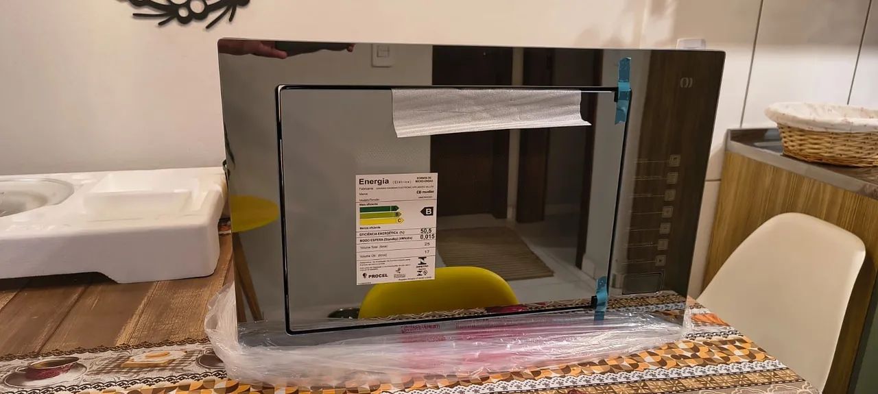 Microondas de embutir espelhado Muller  - Foto 2