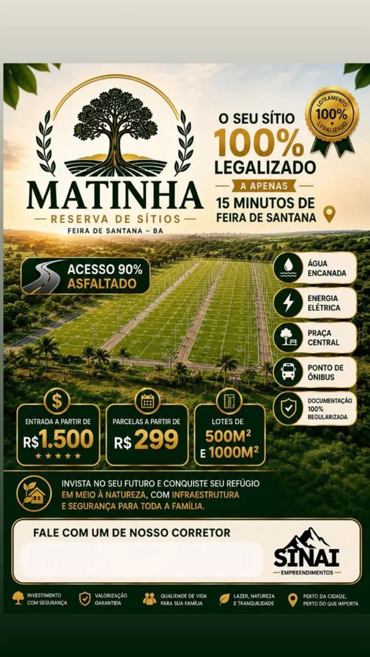 Lotes na Matinha e no Retiro 