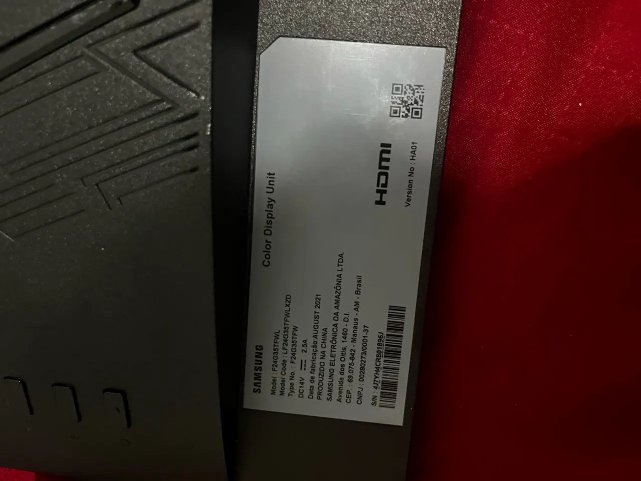 Monitor Samsung Odissey G3 com defeito - Foto 3