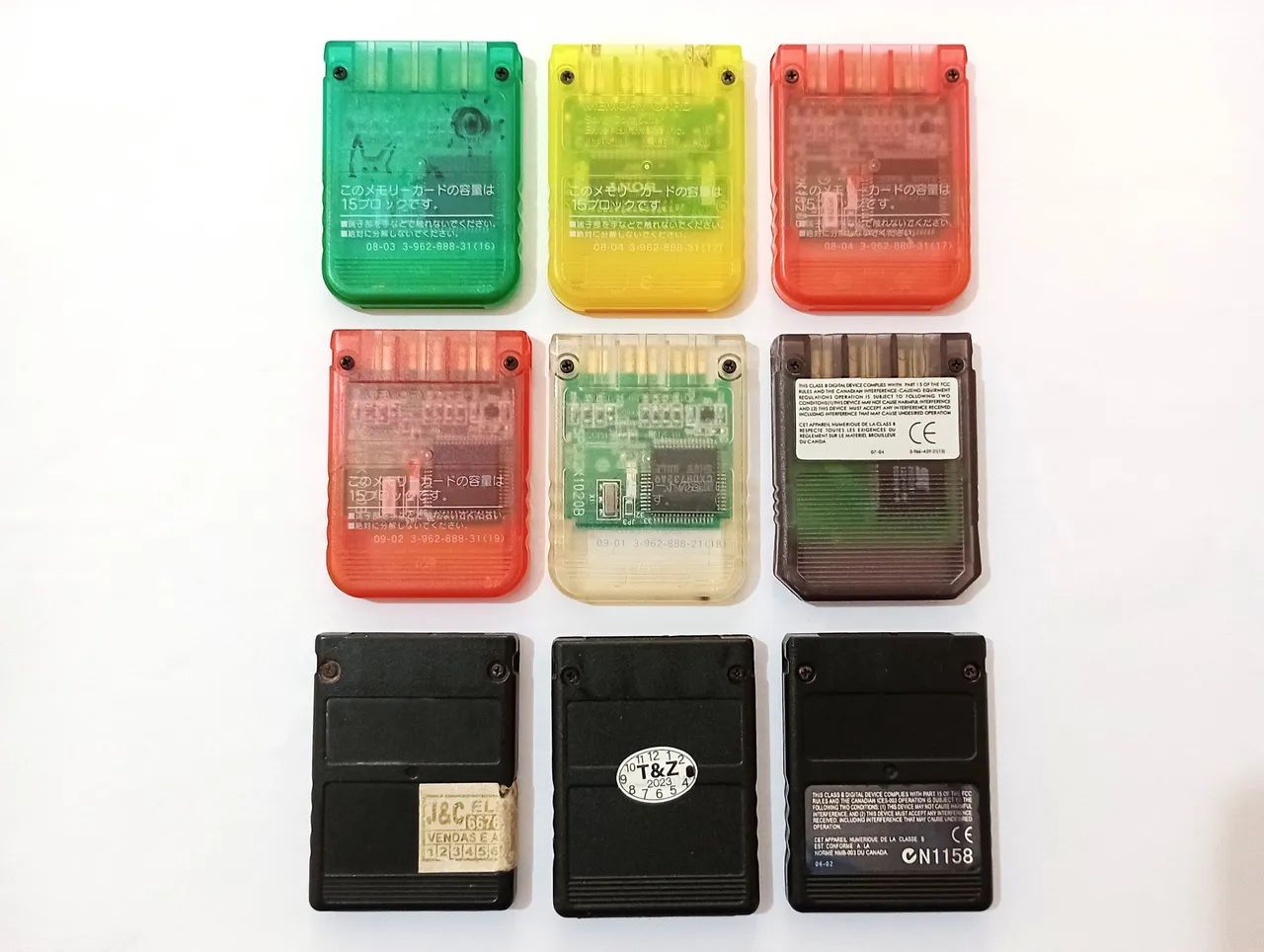 Memory Card Ps1 e PS2 lote - Foto 2