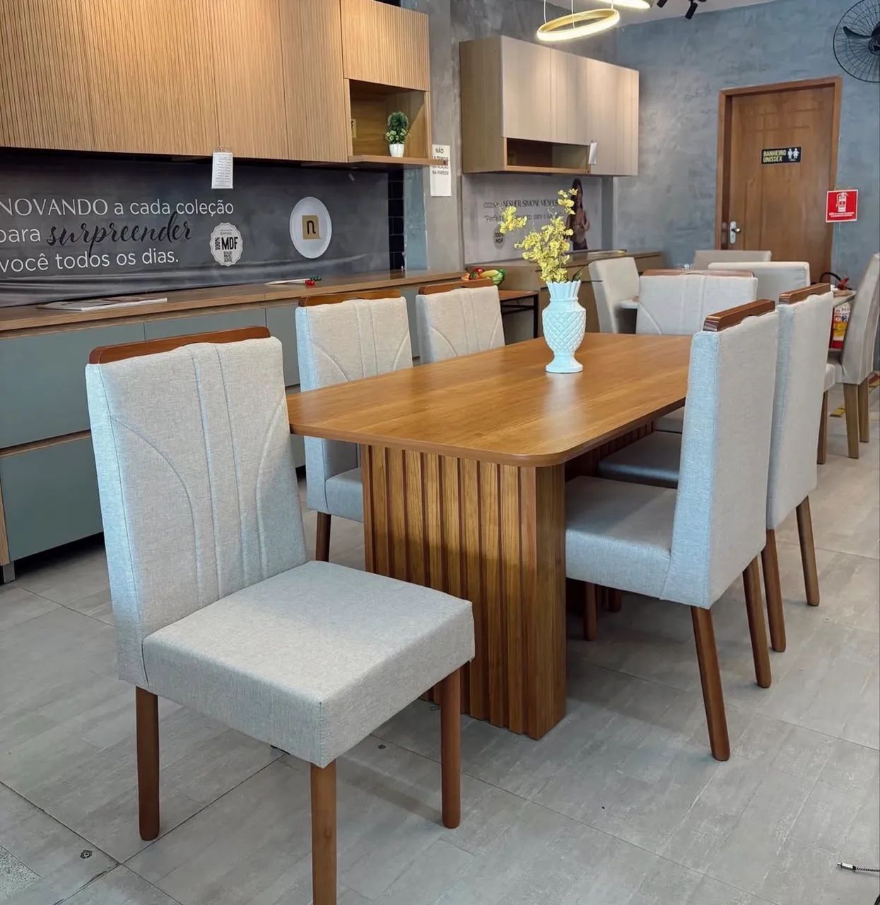 Mesa de Jantar Ester com 6 Cadeiras Entrega Rápida - Foto 3