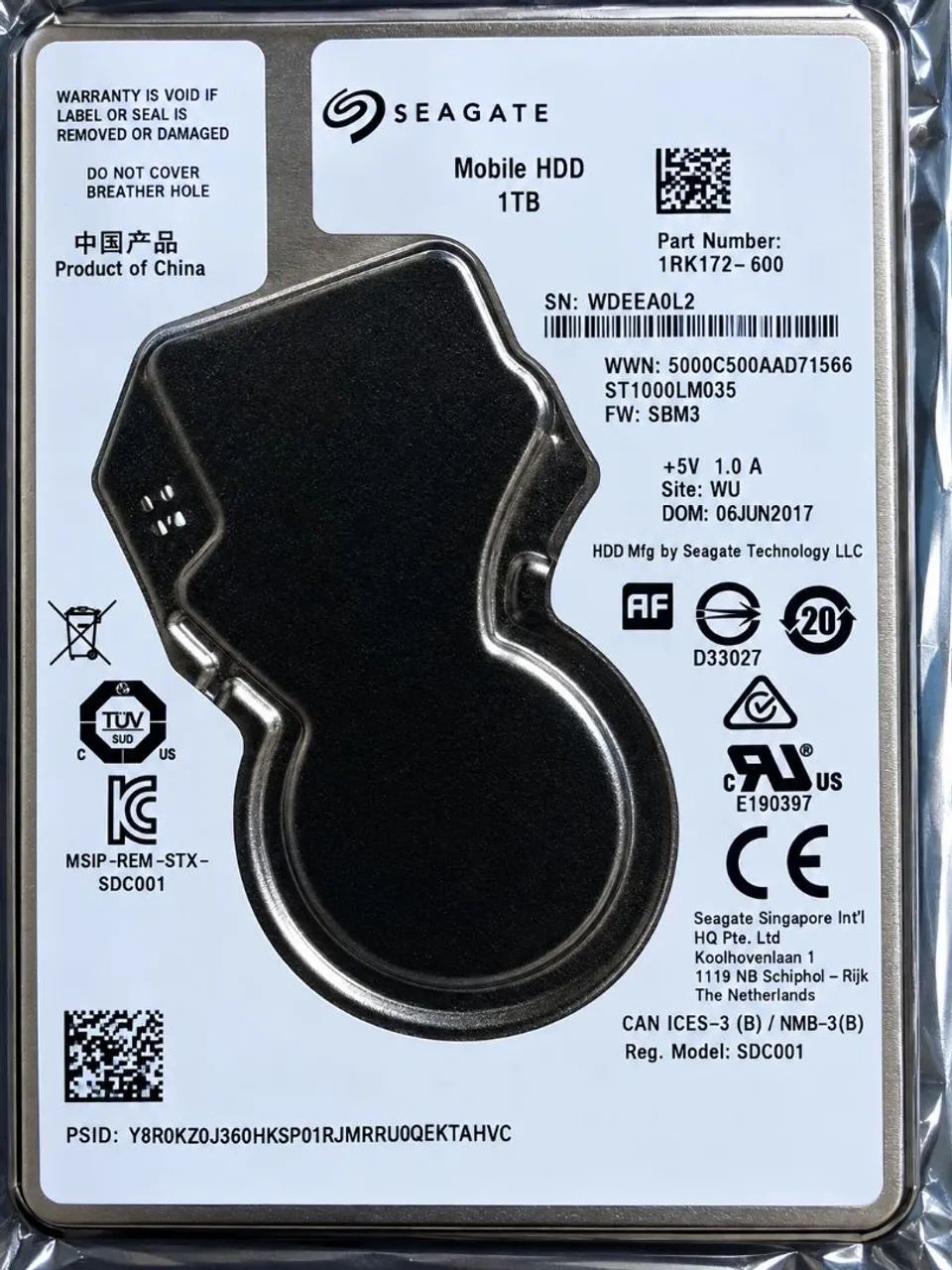 HD Seagate Mobile 1TB NEGOCIÁVEL 