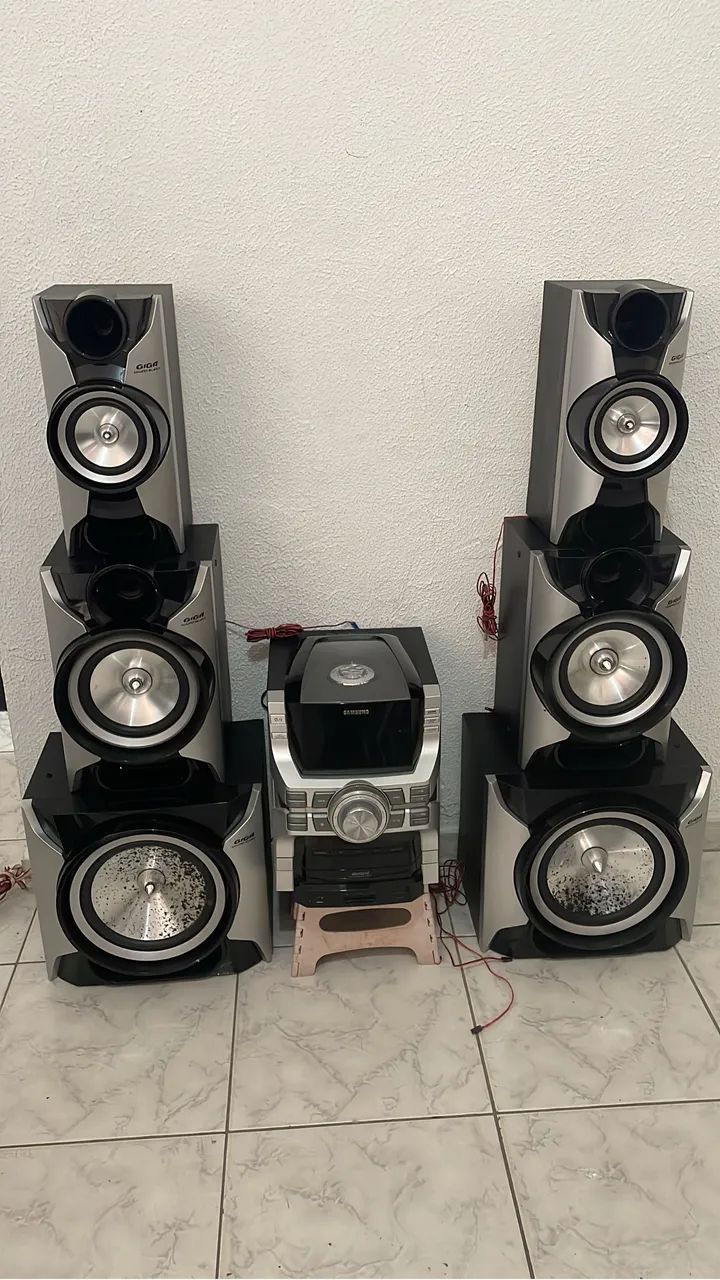 Som residencial Samsung 1500rms 6 caixas funcionando perfeitamente  - Foto 2