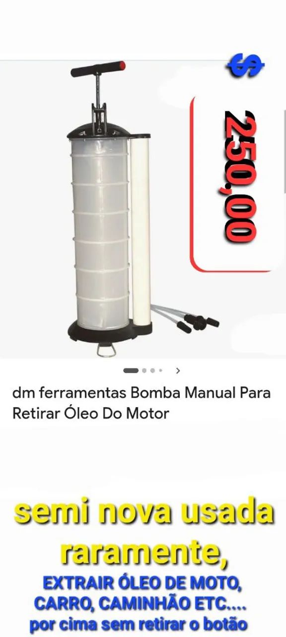 Extrair óleo manual 