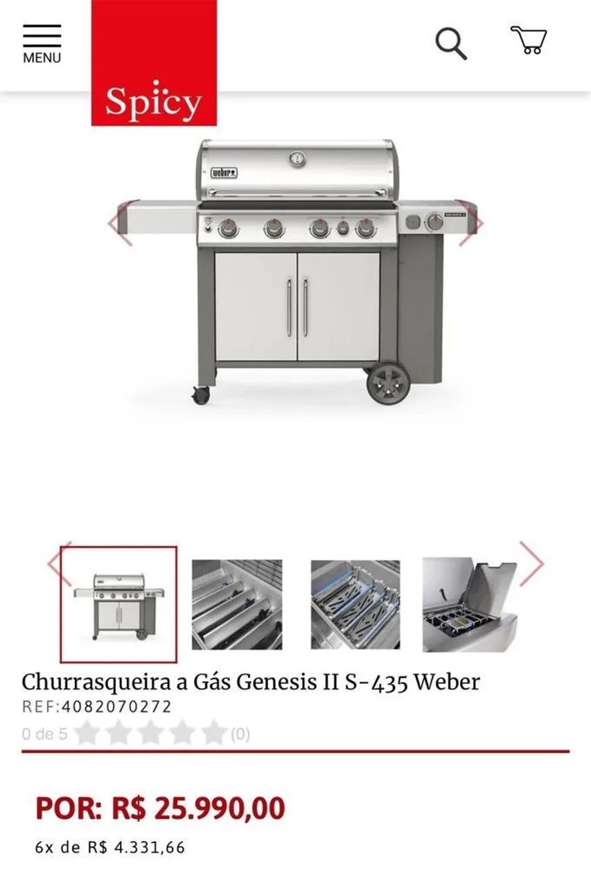 Churrasqueira a gás 