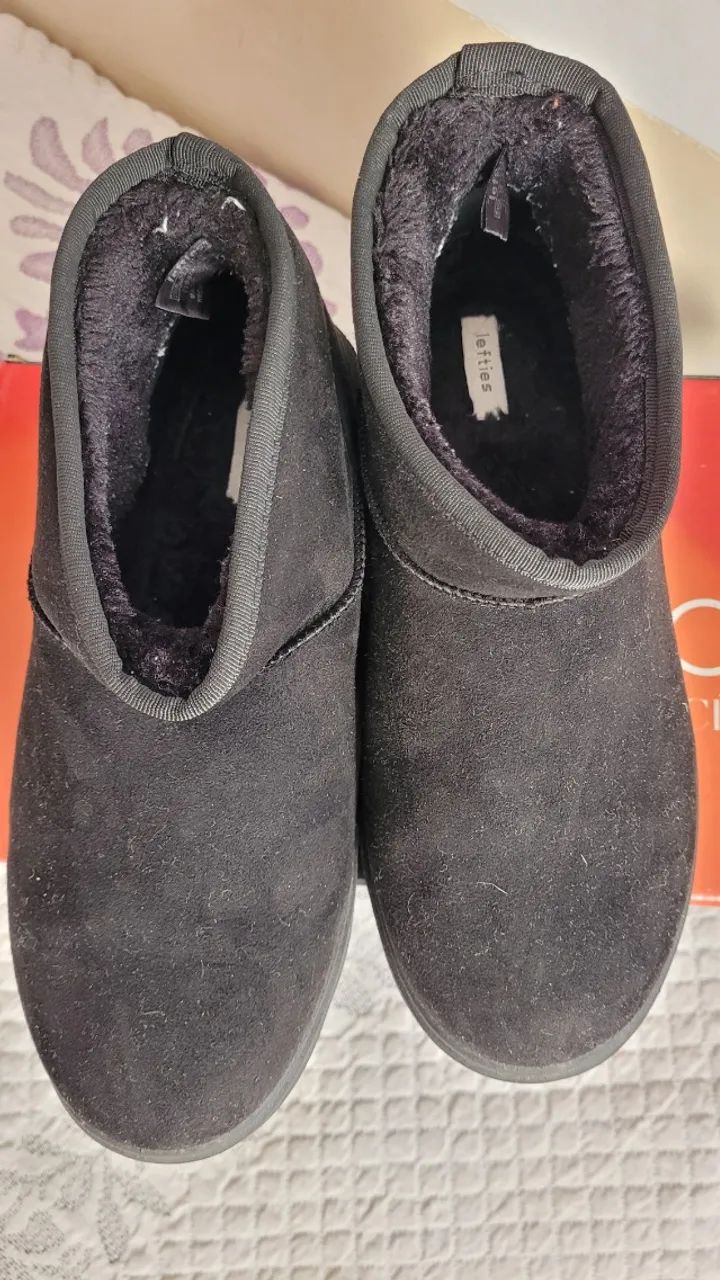 Bota de neve estilo ugg preta T 36 - Foto 2