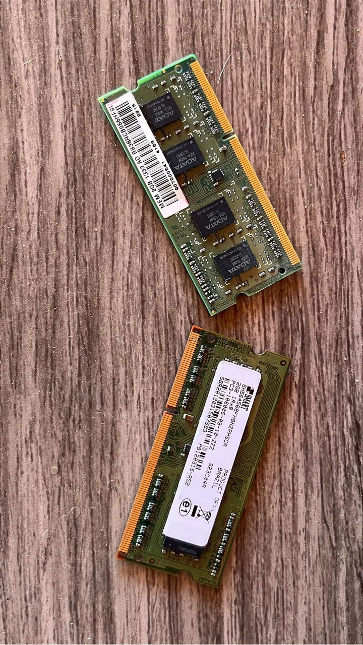 Memória DDR3 SO-DIMM 2 GB R$30/cada