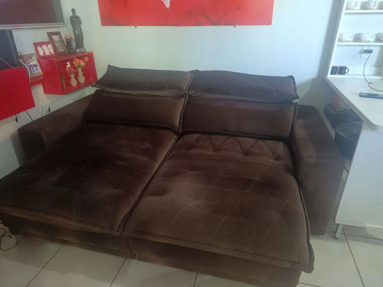 Sofá retrátil Atlântida móveis  - Foto 4