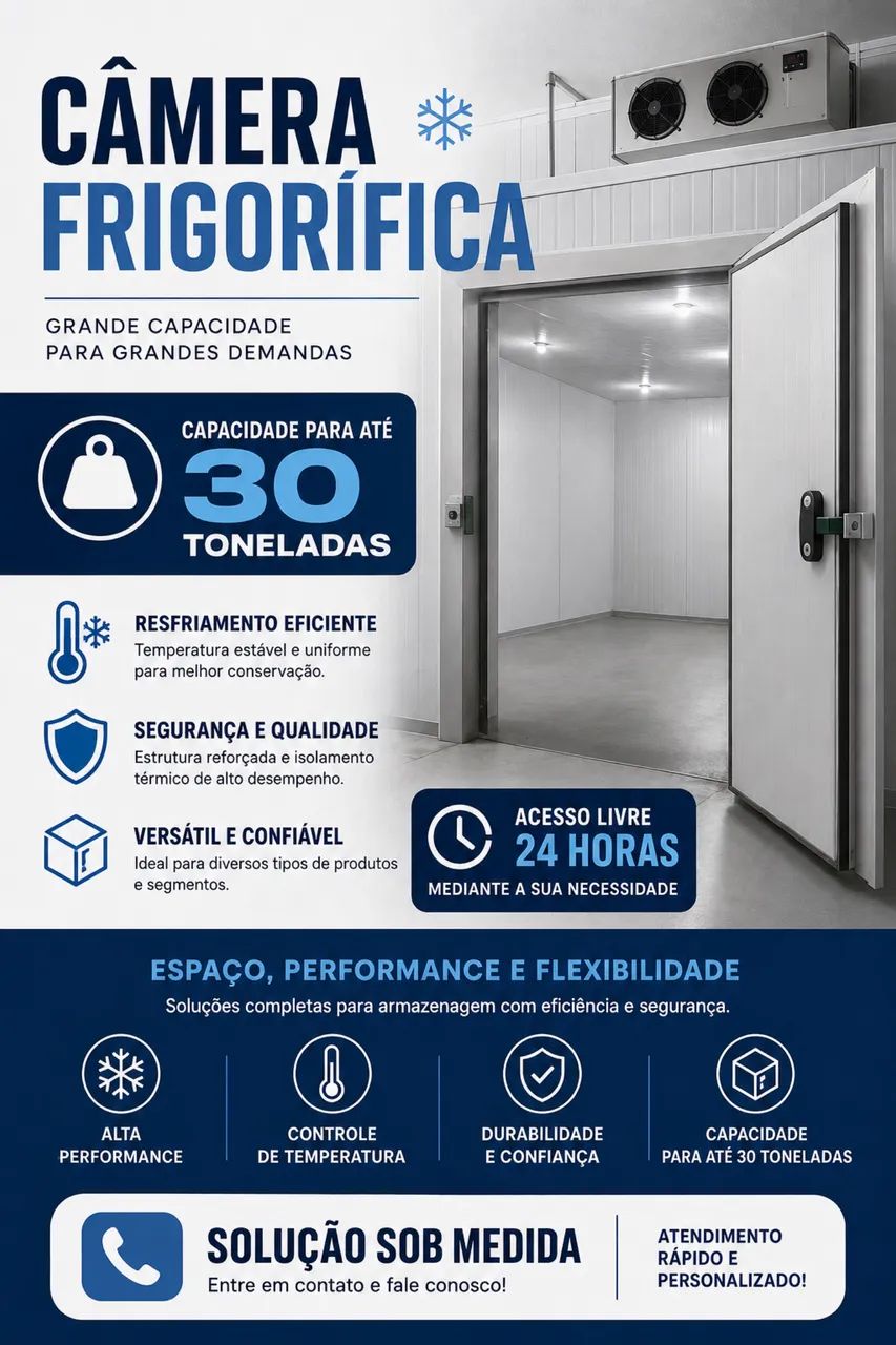 Aluguel Câmara frigorífica 