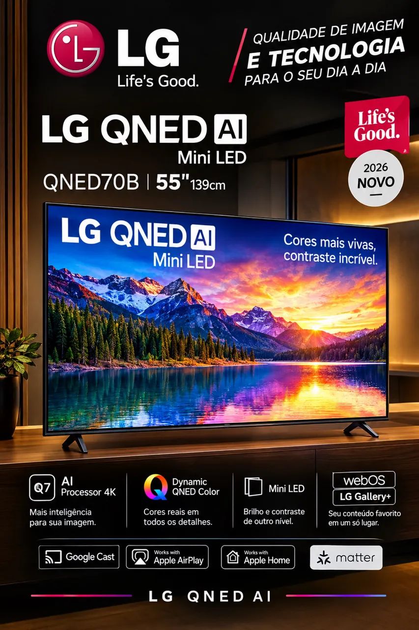 TV LG QNED AÍ - Foto 2