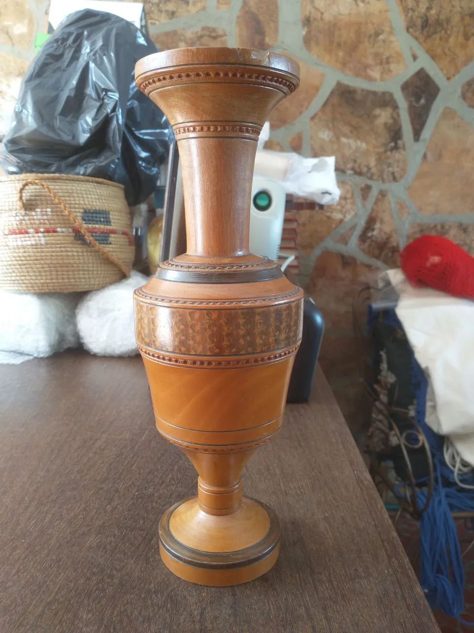 Vaso de marchetaria - Foto 3