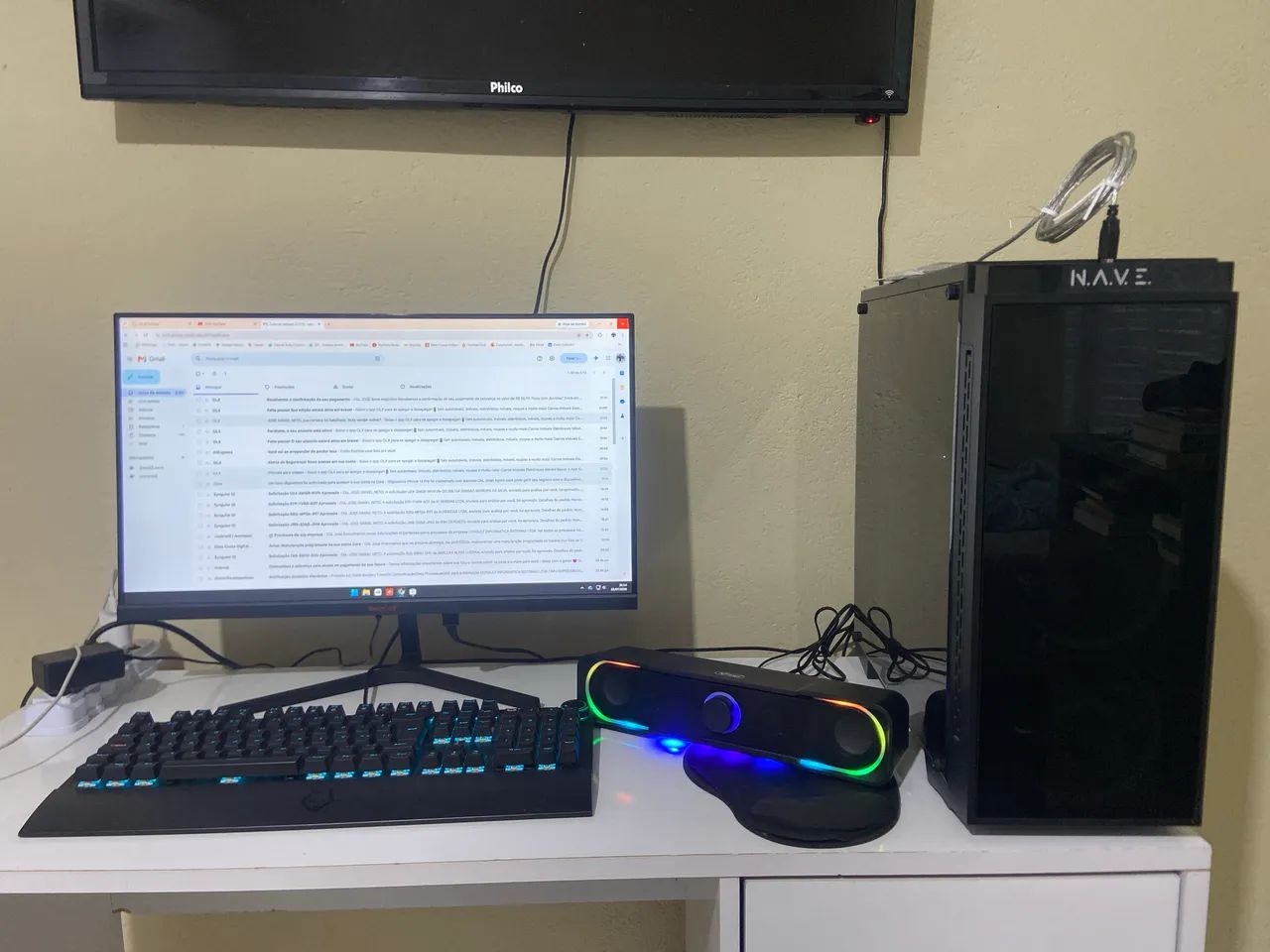 Computador I5 de 9 Geração e Monitor Tgt Pro 24 Polegadas + Acessórios