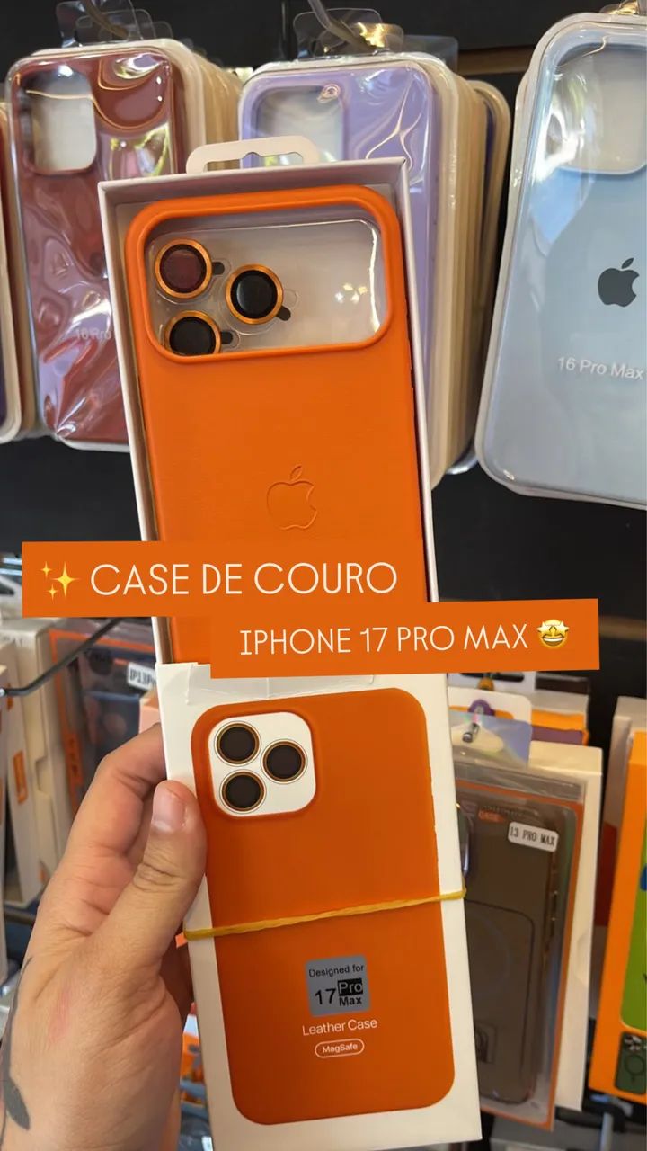 Cases De Couro para iPhone 17 Pro Max  - Foto 3