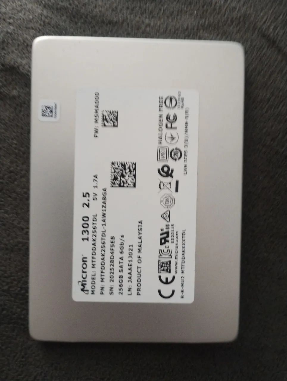 SSD 256GB Micron