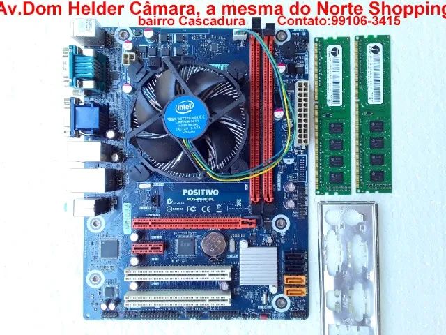 Placa Mãe PC Ware/Positivo 4ª geração + I5 4690 3.9 GHz + 8 GB dual channel Novinho.