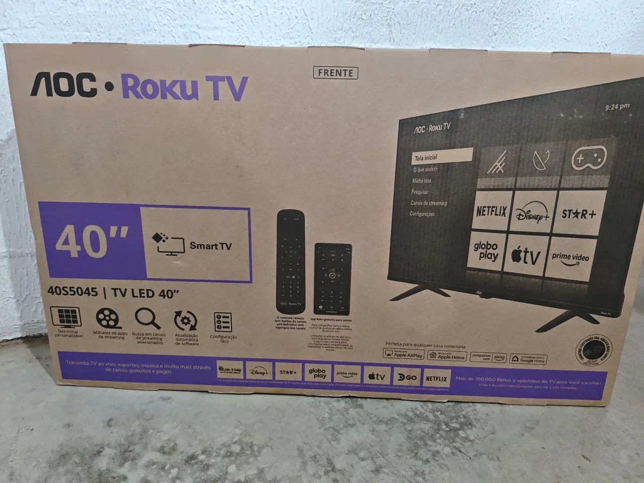 Televisão smart tv AOC ROKU TV nova  - Foto 2