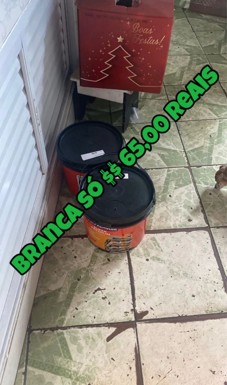 Tinta látex acrílica fosca sem cheiro elimina o mofo só $$$ 65,00 reais preço de fábrica  - Foto 4