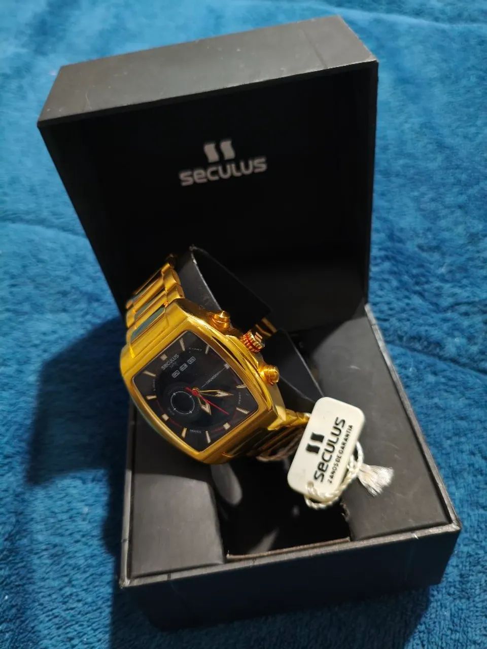 2 Relógio Seculus Dourado  - Foto 5