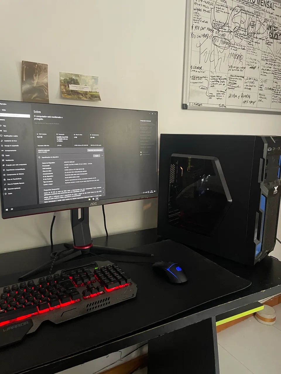 PC GAMER + MONITOR GAMER ? i5 9600K, GTX 1060 6gb, ram 16gb