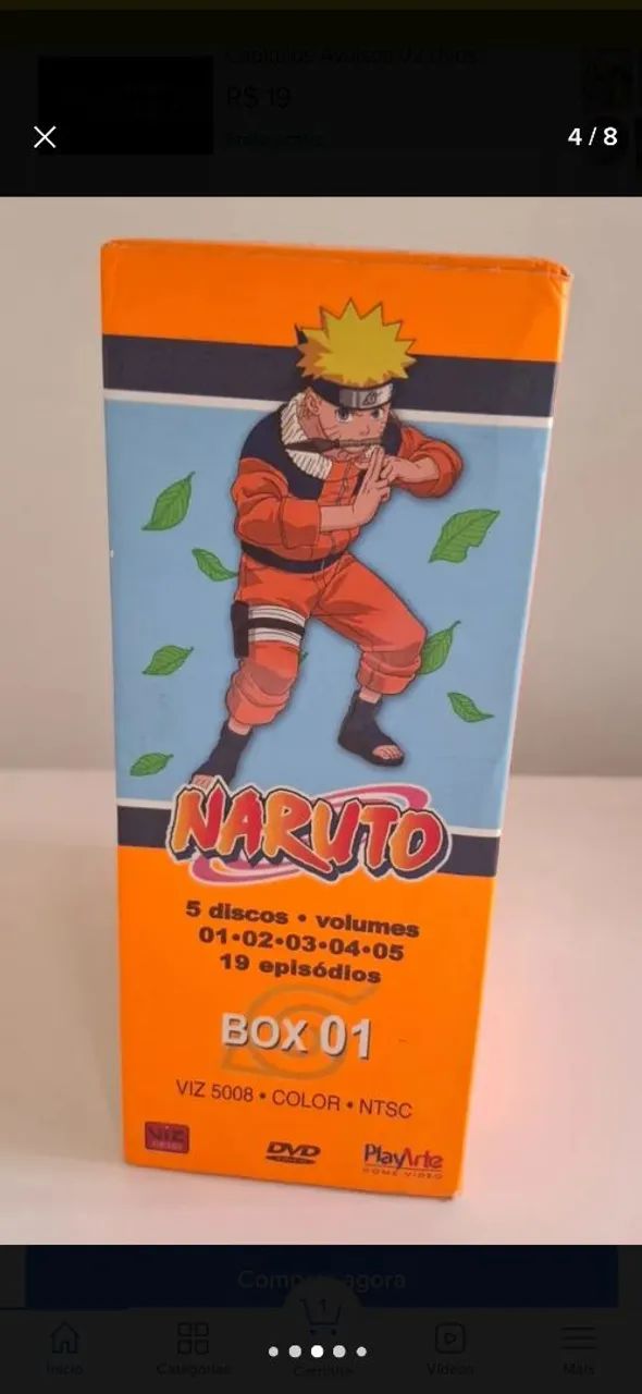 Naruto clássico Box 01 DVD - Foto 3