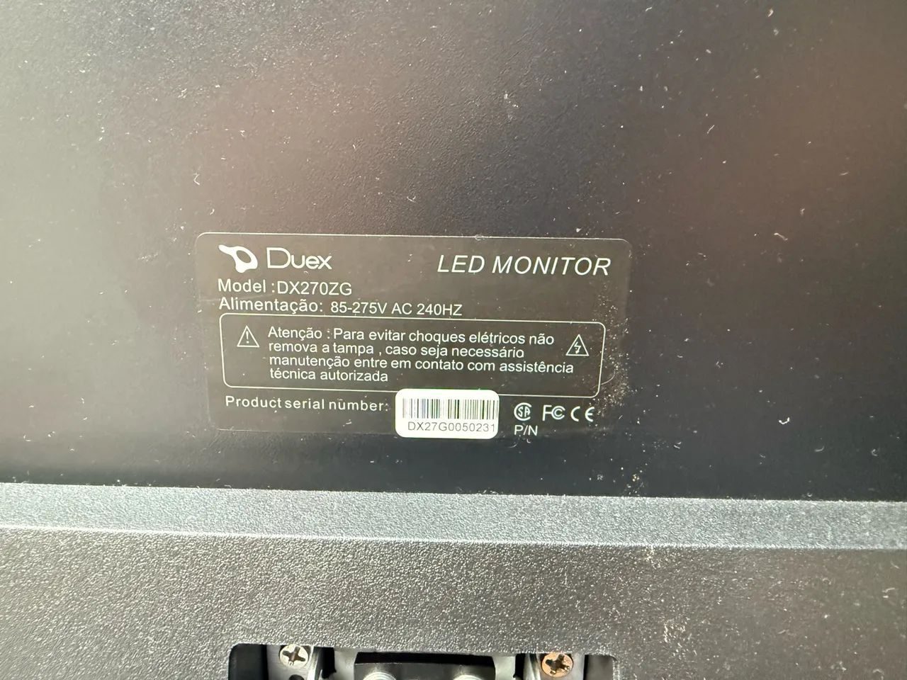 Monitor Curvo Duex 27 polegadas com defeito - Foto 3